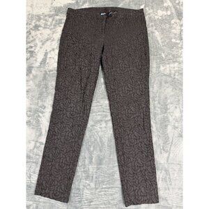 Simply Vera Vera Wang Womens Pants Size 8 Textured Black Design